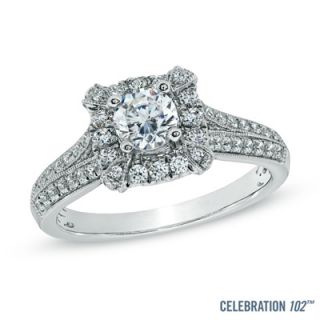Celebration 102® 1 CT. T.W. Diamond Vintage Style Engagement Ring in