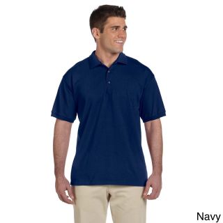 Gildan Gildan Mens Ultra Cotton Jersey Polo Shirt Navy Size L