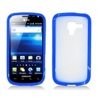 Aimo Wireless SAMI577PCTPU002 Hybrid Sensual Gummy PC/TPU Slim Protective Case for Samsung Galaxy Exhilarate   Retail Packaging   Blue: Cell Phones & Accessories