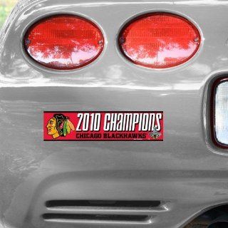 Chicago Blackhawks 2010 Stanley Cup Champions Bumper Sticker : Sports & Outdoors