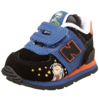 New Balance Infant/Toddler KV574LII Sneaker,Black/Blue,2 M US Infant: Shoes