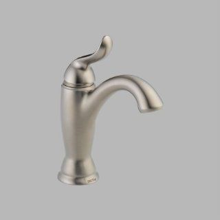 Delta 594 SSMPU DST Linden Single Hole Bathroom Faucet with Diamond Seal Technology   Includes Drain, Brilliance Stainless   Touch On Bathroom Sink Faucets  