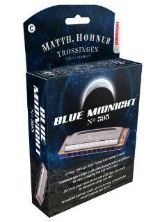 Hohner 595BX A Blue Midnight Harmonica, Key of A: Musical Instruments