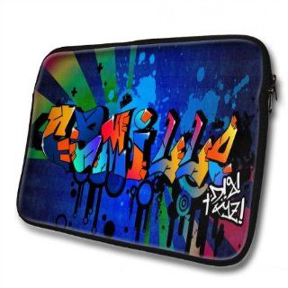 "Graffiti Names" designed for Camille, Designer 14''   39x31cm, Black Waterproof Neoprene Zipped Laptop Sleeve / Case / Pouch.: Cell Phones & Accessories