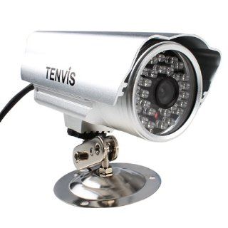 AGPtek Outdoor TENVIS IP602W IP / Network Wireless Wifi / Wired Camera Waterproof with 20m Night Vision Motion Detection Support Smart Mobile Phone Remote Monitoring (Silver) : Bullet Cameras : Camera & Photo
