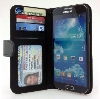 Navor Samsung Galaxy S4 Folio Wallet Leather Case, Removable Strap, Card & Money Pockets, ID Window: Cell Phones & Accessories
