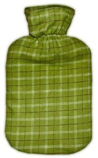 Warm Tradition in Green Plaid Cotton Flannel Hot Water Bottle Cover   COVER ONLY, Made in USA: Health & Personal Care