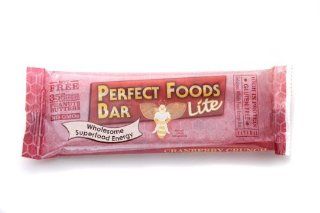 Perfect Foods Bar   Cranberry Crunch. A DE LITE!, Gluten Free High Protein Bar (Wholesome Superfood Energy), Buy EIGHT and Save Per Bar, Each Bar is 1.8 oz (Pack of 8) : Breakfast Energy And Nutritional Bars : Grocery & Gourmet Food