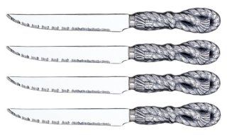 Arthur Court Rope Steak Knives, Set of 4: Kitchen & Dining
