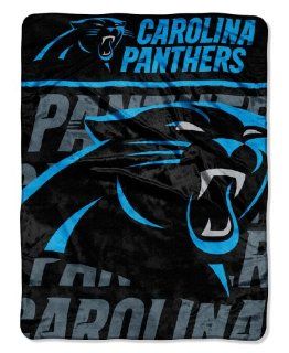 NFL Carolina Panthers Micro Raschel Throw Blanket, 46 x 60 Inch : Sports Fan Throw Blankets : Sports & Outdoors