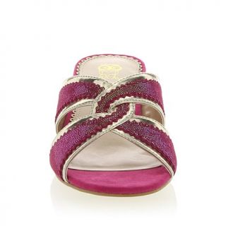 Rara Avis by Iris Apfel Crossover Strap Leather Wedge