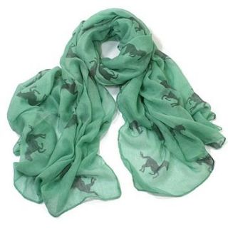 horse print scarf by molly & pearl