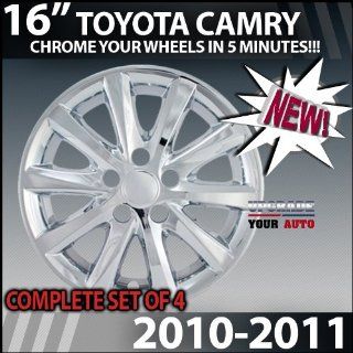 2010 2011 Toyota Camry 16" Chrome wheel Skins "Factory Style": Automotive