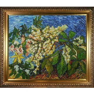 overstockArt Blossoming Chestnut Branches Hand Painted Oil Canvas Art by Van Gogh   Prints