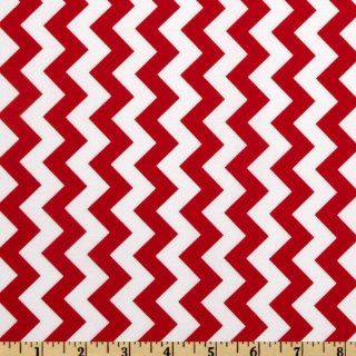Riley Blake Chevron Small Red Fabric: