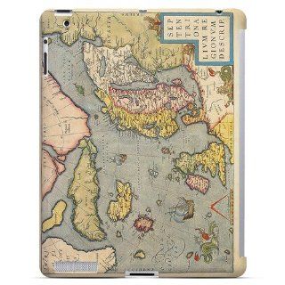 [Geeks Designer Line] Ancient Map of Europe Apple iPad 2nd Gen Plastic Case Cover [Anti Slip] Supports Premium High Definition Anti Scratch Screen Protector; Durable Fashion Snap on Hard Case; Coolest Ultra Slim Case Cover for iPad 2nd Gen Supports Apple 2