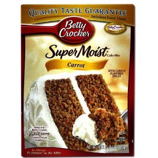 Betty Crocker Supermoist Cake Mix, Carrot, 18 Ounce Boxes (Pack of 12) : Grocery & Gourmet Food