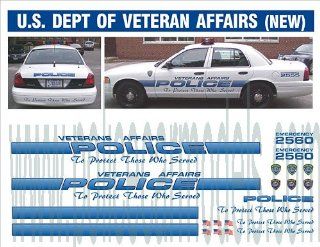 Bill Bozo US Department of Veterans Affairs Police Decals   NEW MARKINGS: Automotive