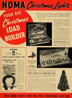 1939 Ad Noma Electric Corp. Christmas Tree Lighting   Original Print Ad  