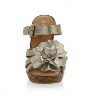Born® "Anjelica" Leather Flower Platform Sandal