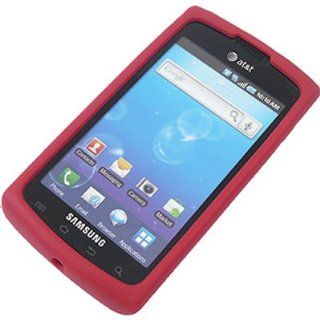 Samsung i897 Captivate Silicone Skin Case   Red: Cell Phones & Accessories