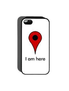 Neurons Not Included Google Map I Am Here   iPhone 5 Case for Geeks, Nerds, Scientists, Chemists or Tekkies: Cell Phones & Accessories