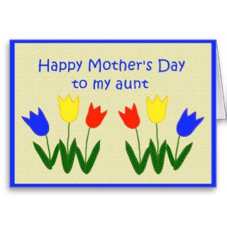 Mother's Day for Aunt Greeting Cards