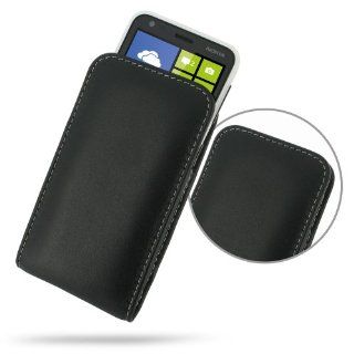 Nokia Lumia 620 Leather Case   Vertical Pouch Type (Black) by PDair: Electronics