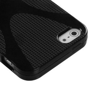 Asmyna IPHONE5CASKCA116 Slim and Durable Protective Cover for iPhone 5   1 Pack   Retail Packaging   Black: Cell Phones & Accessories