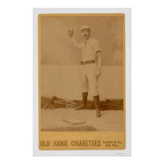 Doc Bushong Baseball Card 1889 Poster