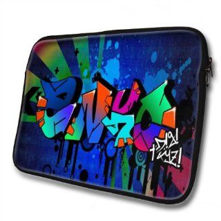 "Graffiti Names" designed for Anxo, Designer 14''   39x31cm, Black Waterproof Neoprene Zipped Laptop Sleeve / Case / Pouch.: Cell Phones & Accessories