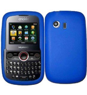 Blue Silicone Jelly Skin Case Cover for Huawei Pinnacle Pillar M615 M635: Cell Phones & Accessories
