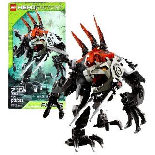 Lego Year 2011 Hero Factory Series 6 Inch Tall Figure Set #2233   FANGZ with Jaw Mounted Spears and Corrupted Quaza Spike (Total Pieces: 55): Toys & Games