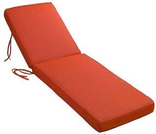 Strathwood Chaise Lounge Replacement Cushion, Paprika : Patio Furniture Cushions : Patio, Lawn & Garden