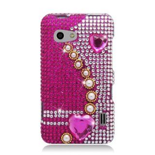 Aimo LGLS860PCLDI636 Dazzling Diamond Bling Case for LG Mach LS860   Retail Packaging   Pearl Pink: Cell Phones & Accessories
