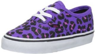 Vans Girls' Authentic , (Cheetah Glitter)Purple/Magenta 5 Infant: Shoes