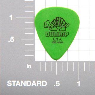 Dunlop Standard Tortex Picks, 12 Pack, Green, .88mm: Musical Instruments