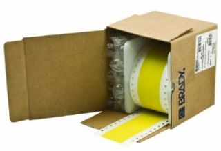 Brady RCM 637 2.0 YL Self Extinguishing Tedlar Bradywrap Dot Matrix Printable Labels , Yellow (1 Roll, 1 Roll per Package): Industrial & Scientific