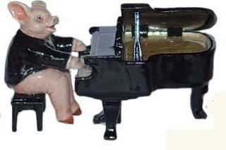 Shop PIG in TUXEDO sits on BENCH plays GRAND PIANO MINIATURE Figurine Porcelain KLIMA L655A at the  Home Dcor Store