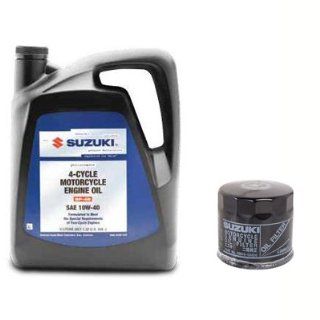 Suzuki SV650 Oil Change Kit, 10W40 Oil: Automotive