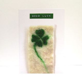 good luck printed card by mel anderson design