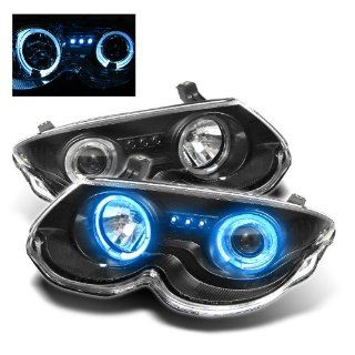 Chrysler 300M 1999 2004 Halo LED Projector Headlights / Black Automotive