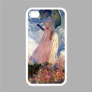 Copy Of Woman With Parasol, Study By Claude Monet White iPhone 5 Case Cell Phones & Accessories