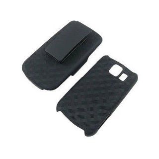 LG VORTEX VS660 BLACK RUBBERIZED HARD SHELL CASE WITH HOLSTER: Cell Phones & Accessories