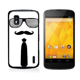 Mustache With Shutter Shades And Black Tie Google Nexus 4 Case Fits Nexus 4: Cell Phones & Accessories
