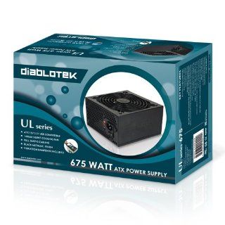 Diablotek UL Series 675W ATX 12V V2.31 Power Supply PSUL675: Electronics