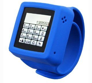Watch Mq666a 1.5" TFT Touch Screen Watch Phone Snap on with Touch Screen with 3.2m Hd Camera for Iphone Bluetooth Fm Radio Mp3 Playback  blue: Cell Phones & Accessories