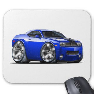 Challenger Blue Car Mouse Pads