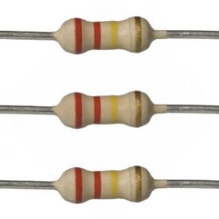 E Projects   220k Ohm Resistors   1/4 Watt   5%   220K (25 Pieces): Single Resistors: Industrial & Scientific