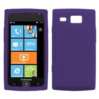 Asmyna SAMI677CASKSO030 Soft Durable Protective Case for SAMSUNG: i677 (Focus Flash)    1 Pack   Retail Packaging   Dr Purple: Cell Phones & Accessories